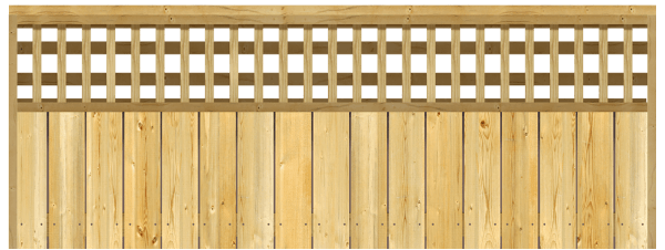 Decorative Lattice top Wood Fence Contractor in Southwest Colorado